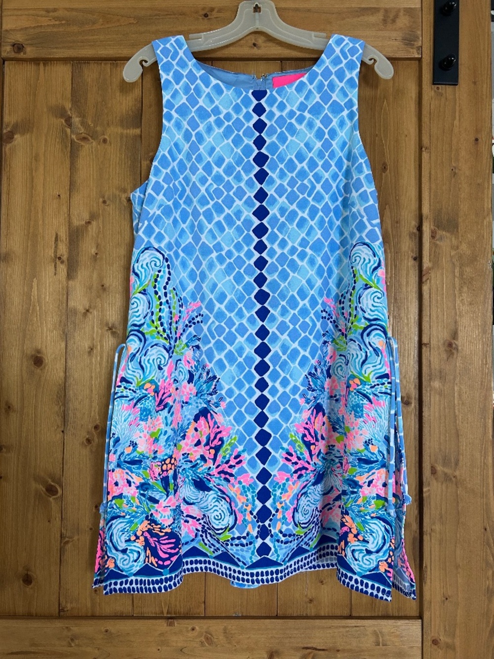 Lilly Pulitzer Light Blue Multicolor High-Low Dress